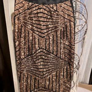 Sequins Pencil Skirt